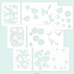 Concord & 9th Petal Portraits Stencil Set 13008