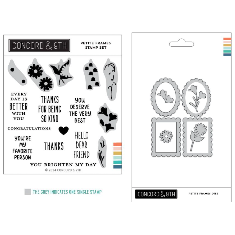 Concord & 9th Petite Frames Stamp and Die Bundle