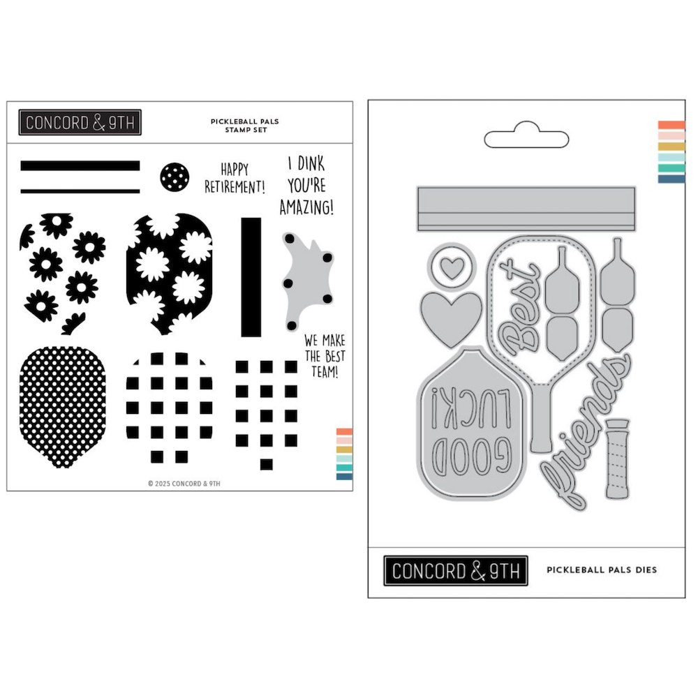 Concord & 9th Pickleball Pals Stamp and Die Bundle