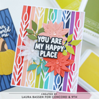 Concord & 9th Prairie Wheat Card Front Die 13025 you are my happy place
