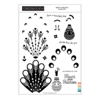 Concord & 9th Pretty Peacock Clear Stamp Set 12631