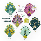Concord & 9th Pretty Peacock Clear Stamp Set 12631 product 