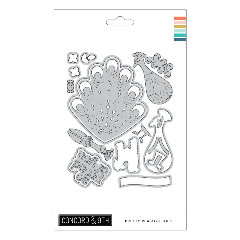Concord & 9th Pretty Peacock Die Set 12632