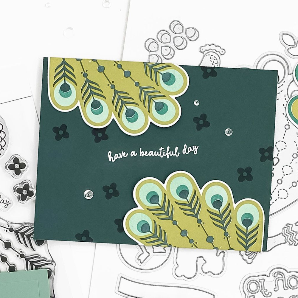 Concord & 9th Pretty Peacock Die Set 12632 beautiful