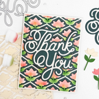 Concord & 9th Pretty Thank You Die Set 13010 lotus backgorund