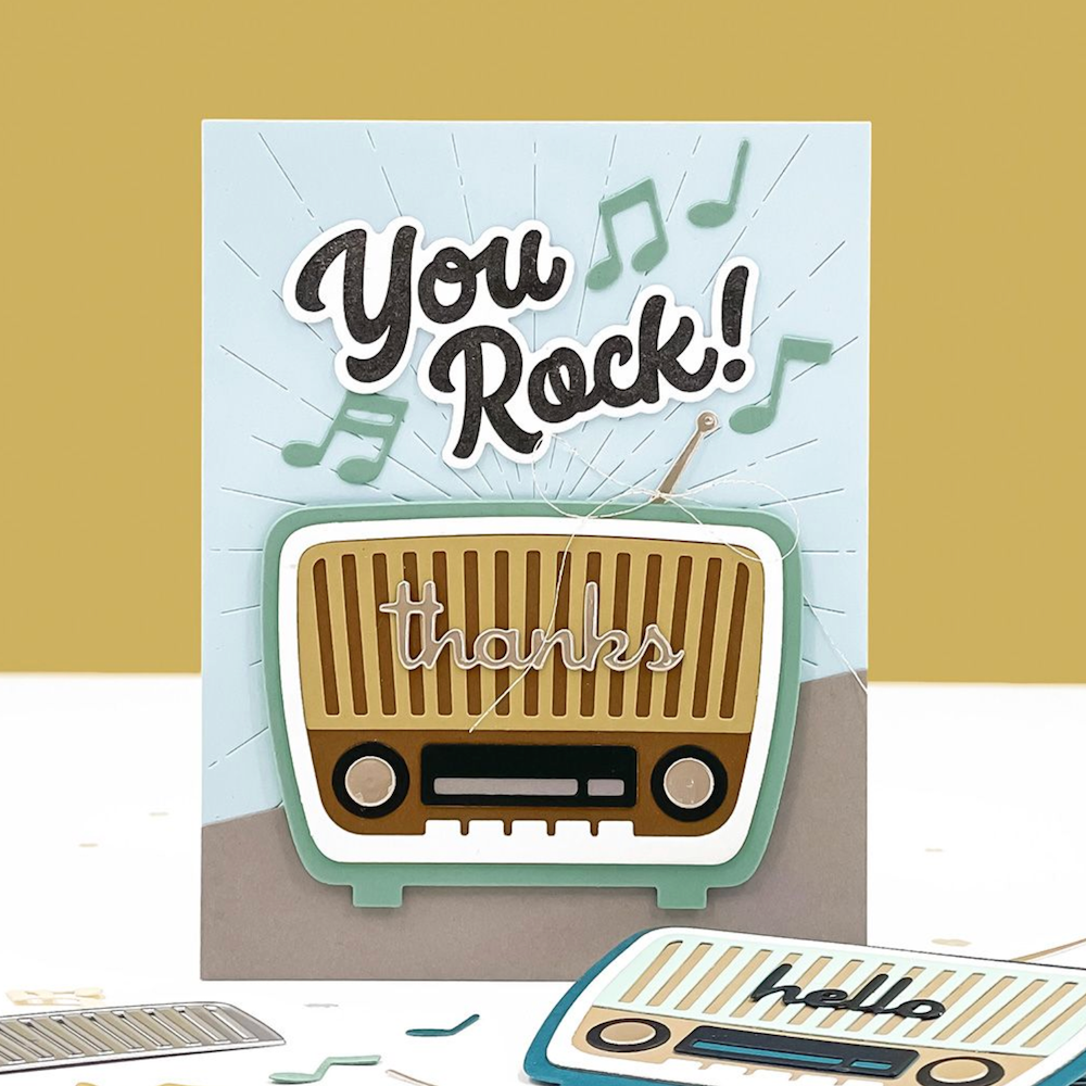 Concord & 9th Retro Radio Die Set 12830 rock