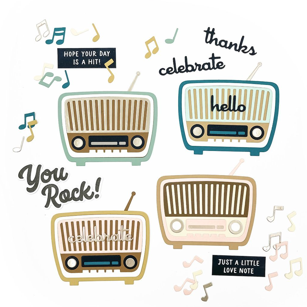Concord & 9th Retro Radio Stamps and Dies Bundle product