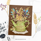 Concord & 9th Rustic Bouquet Clear Stamp Set 13029 grateful for you