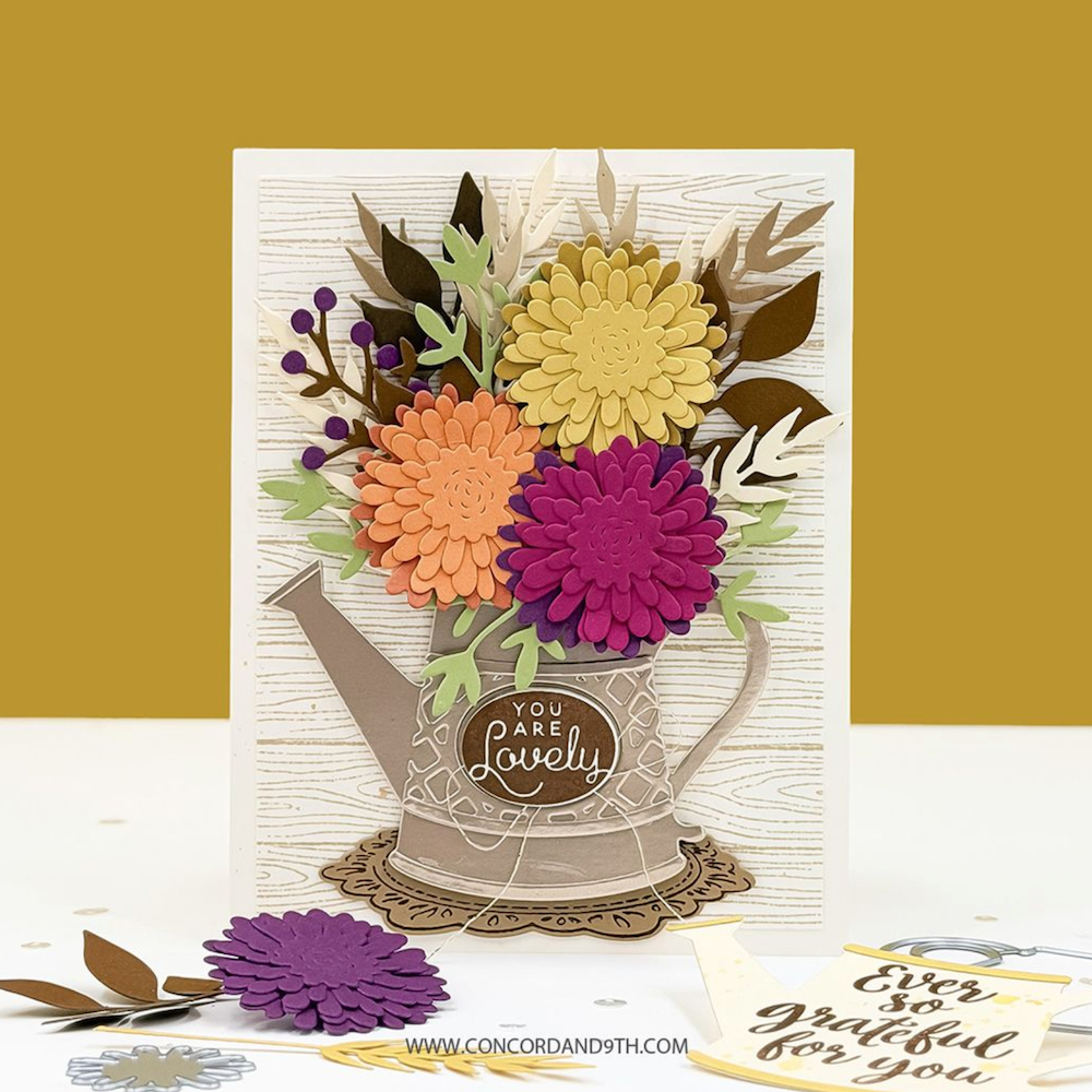 Concord & 9th Rustic Bouquet Clear Stamp Set 13029 lovely