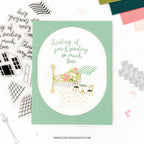 Concord & 9th Seaside Stamps Dies and Stencils Bundle Thinking Of You And Sending So Much Love Card