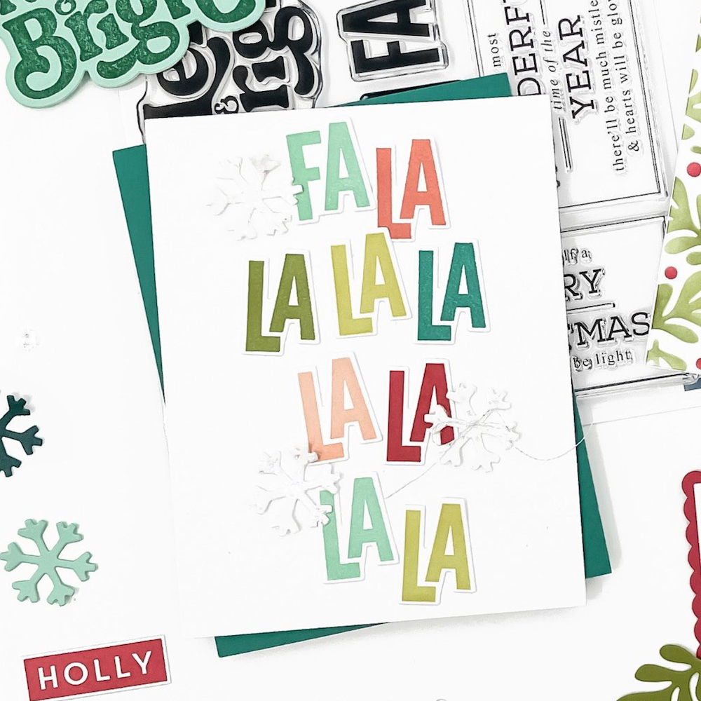 Concord & 9th Season's Greetings Clear Stamp Set 12595 fa