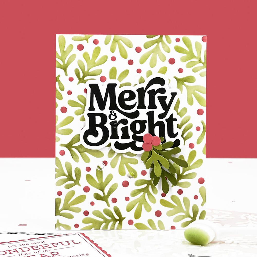 Concord & 9th Season's Greetings Die Set 12596 merry