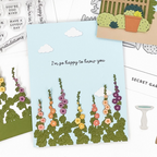 Concord & 9th Secret Garden Stacks Clear Stamp Set 12516 happy