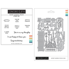 Concord & 9th Secret Garden Stacks Stamp and Die Bundle