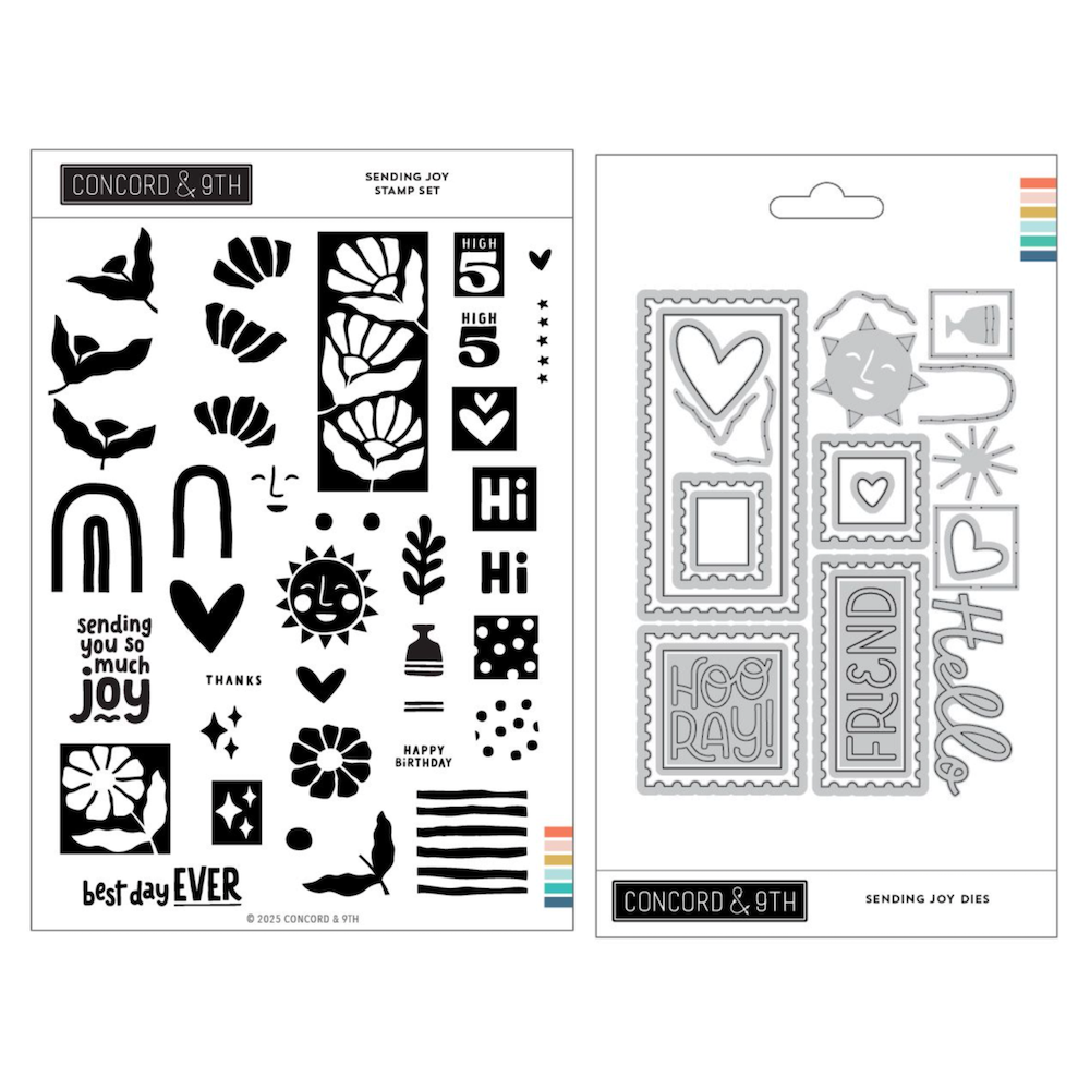 Concord & 9th Sending Joy Stamp and Die Bundle