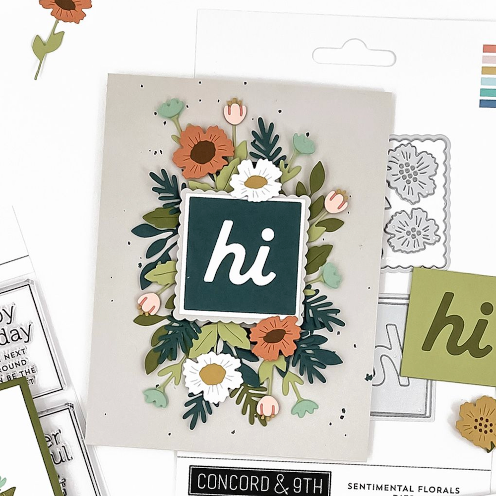 Concord & 9th Sentimental Florals Die Set 12549 hi