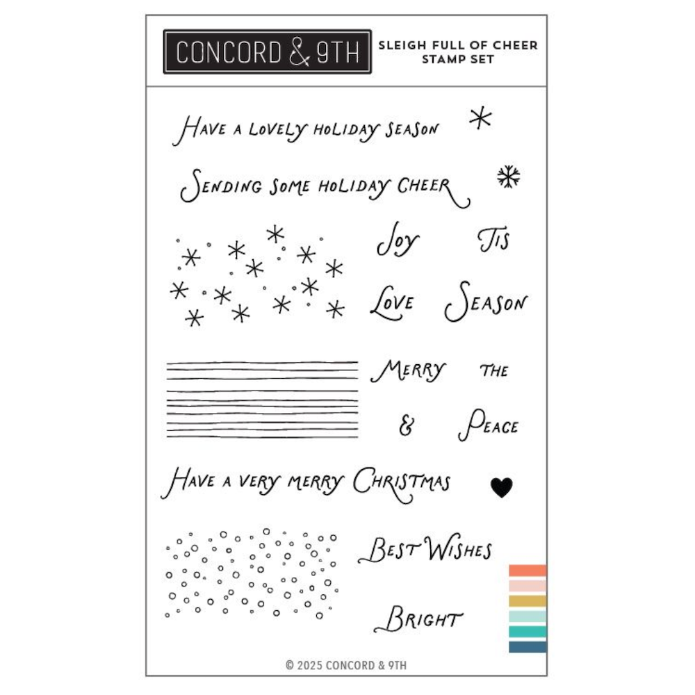 Concord & 9th Sleigh Full of Cheer Clear Stamp Set 12598