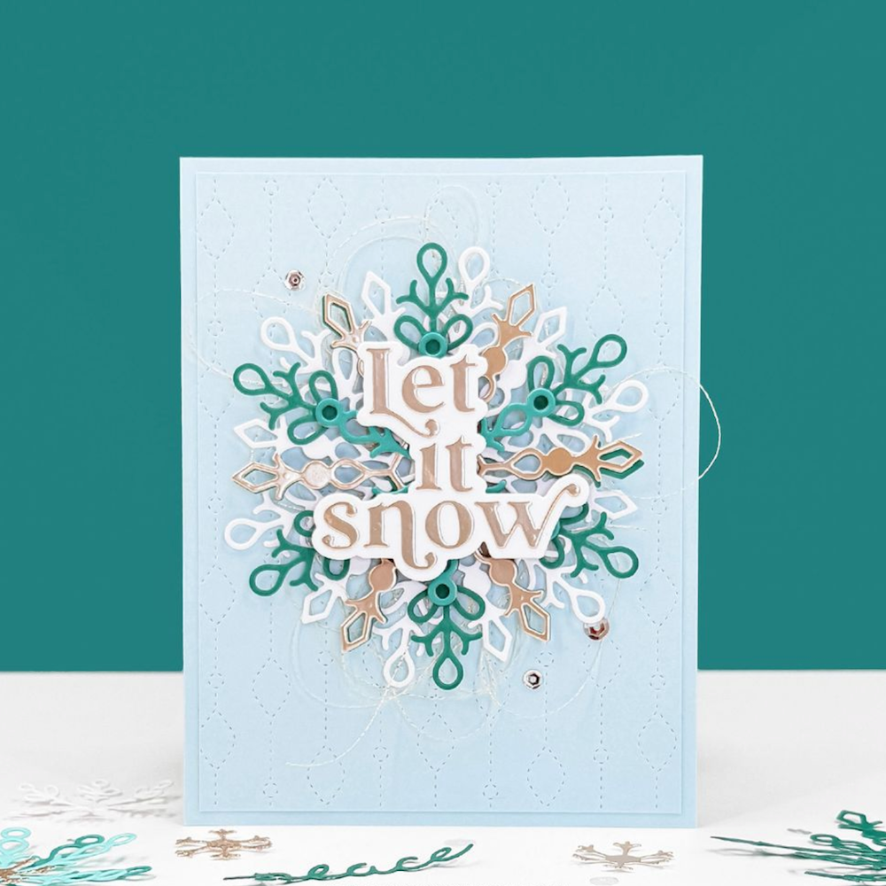 Concord & 9th Snowflake Season Die Set 13061 let it snow