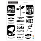 Concord & 9th Soda-Lighted Clear Stamp Set 12331