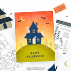 Concord & 9th Spook Alley Clear Stamp Set 13032 happy halloween