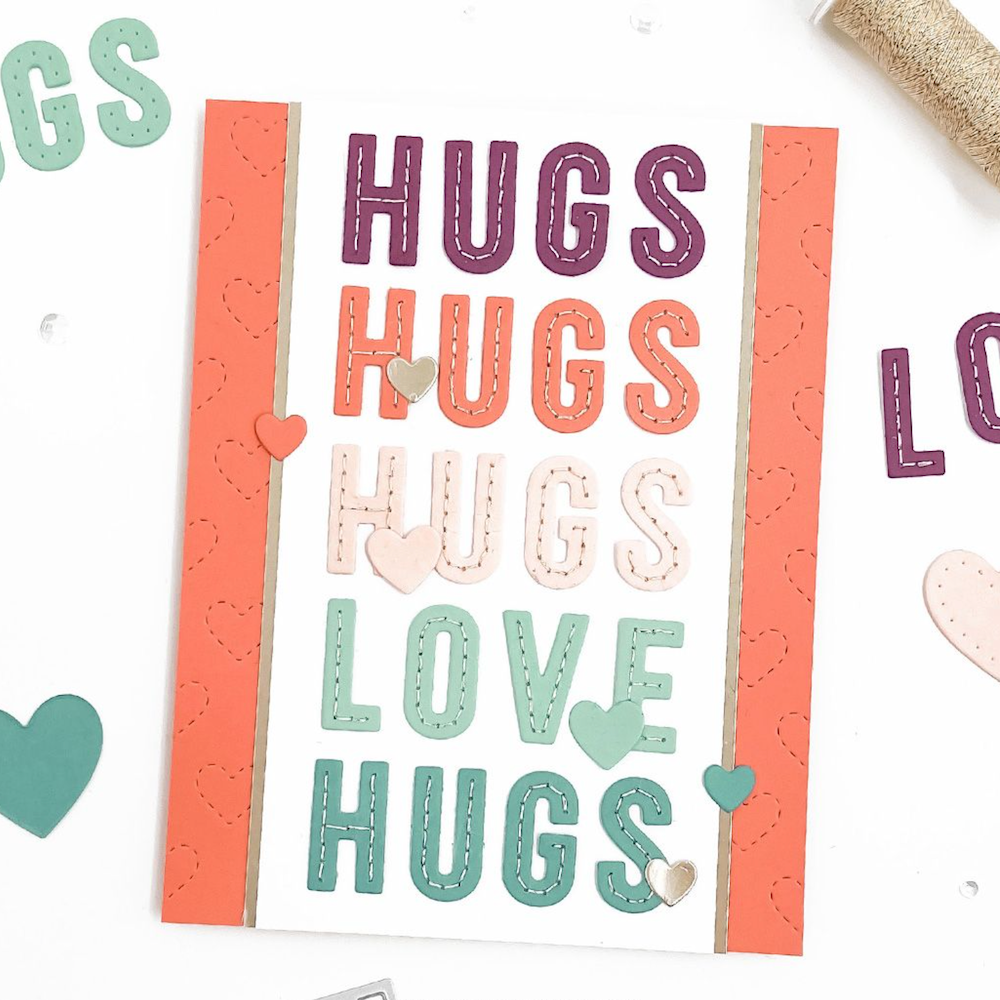 Concord & 9th Stitch of Love Piercing Die Set 12780 hugs