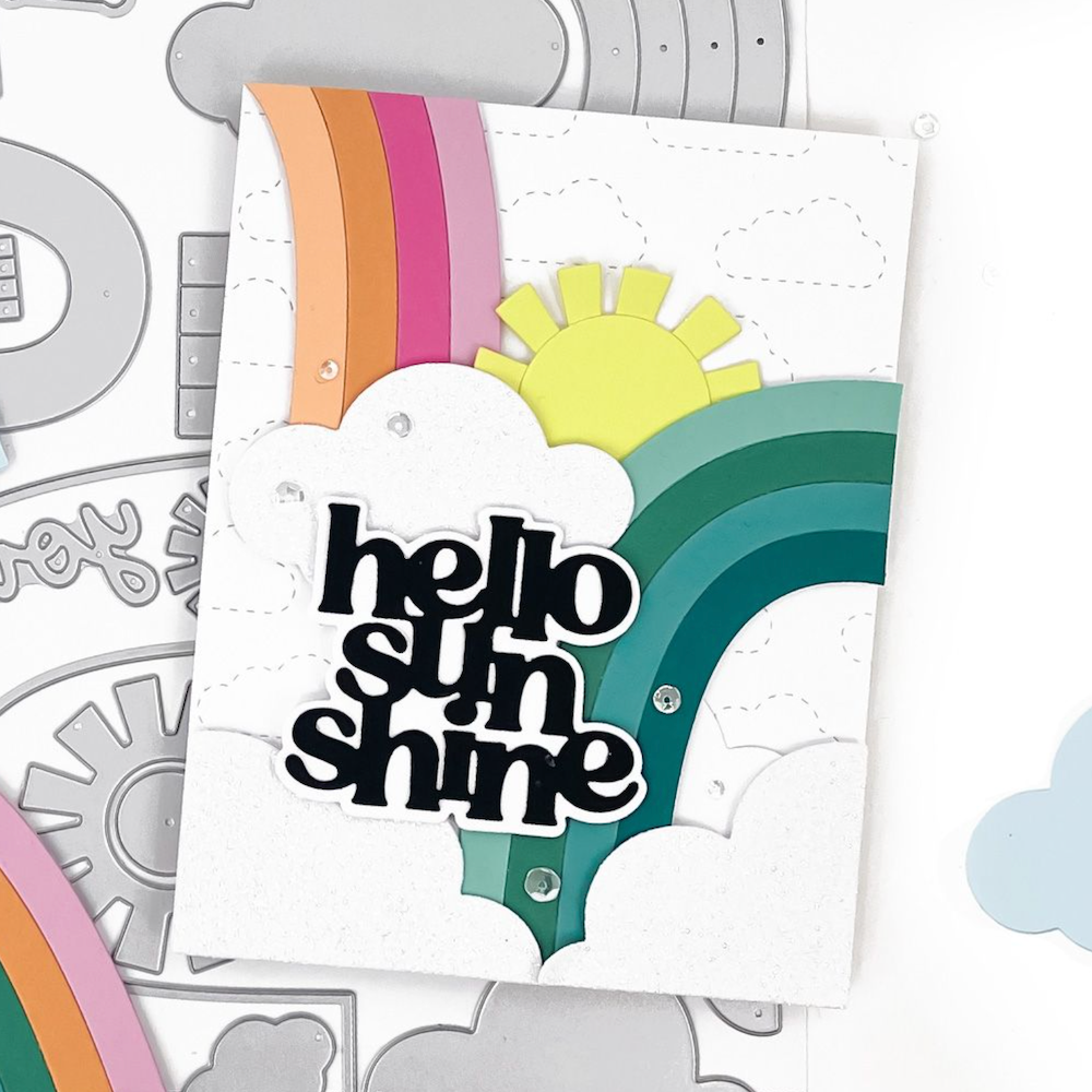 Concord & 9th Sunshine & Rainbows Die Set 12476 sun