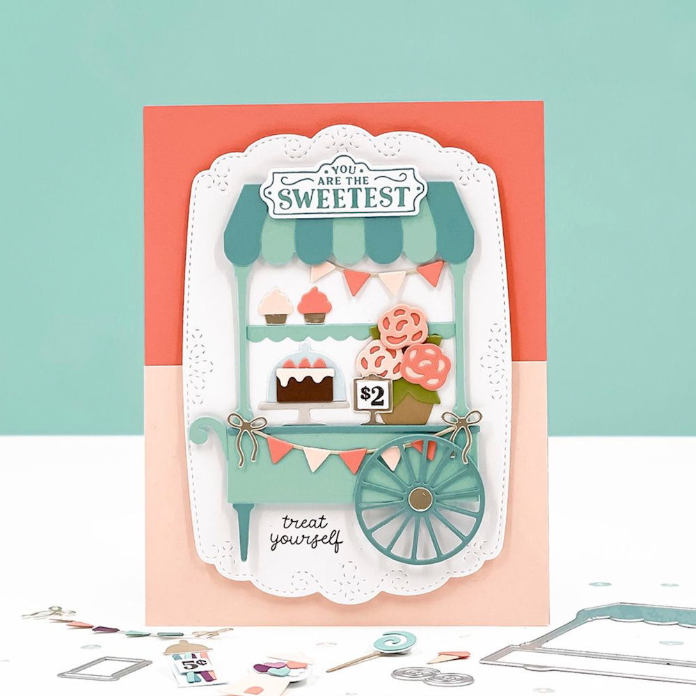 Concord & 9th Sweet-cart Clear Stamp Set 12781 treat