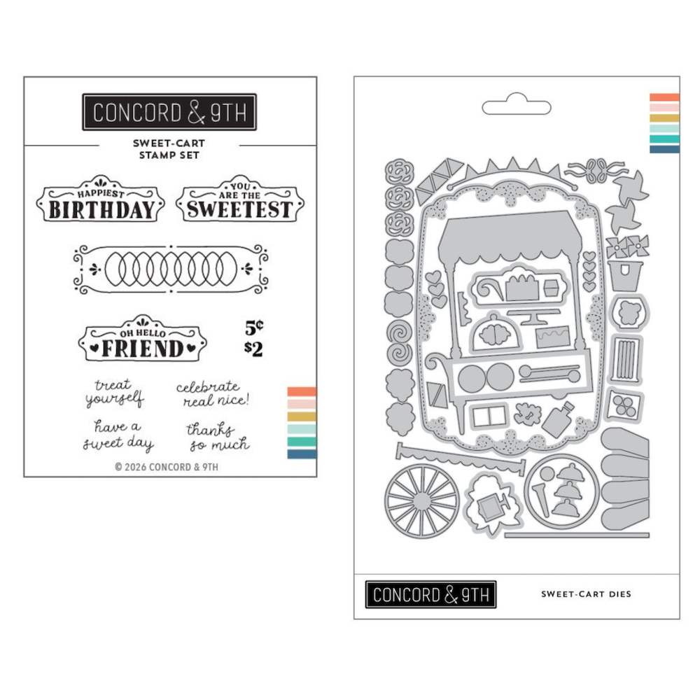 Concord & 9th Sweet-cart Stamp and Die Bundle