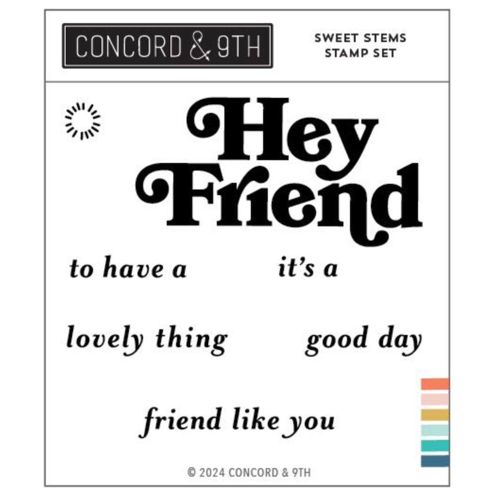 Concord & 9th Sweet Stems Clear Stamp Set 12398