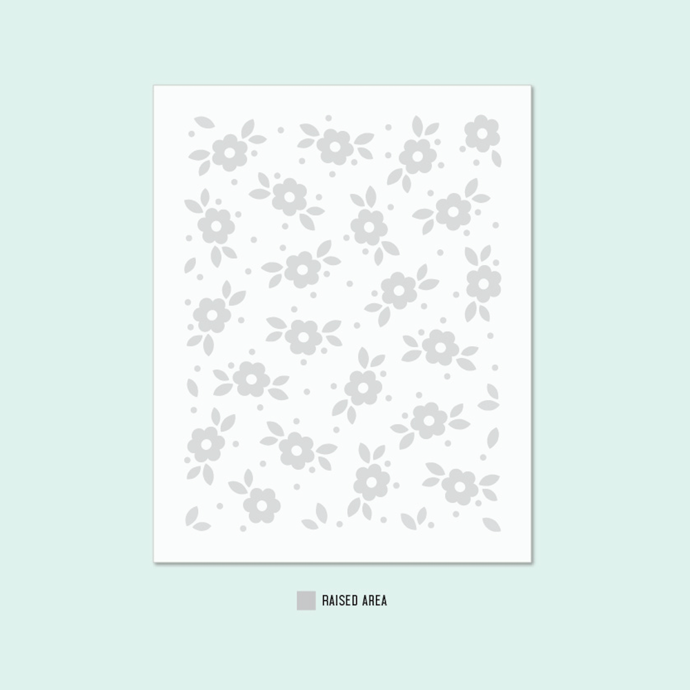 Concord & 9th Tea Blossom Embossing Folder 12317