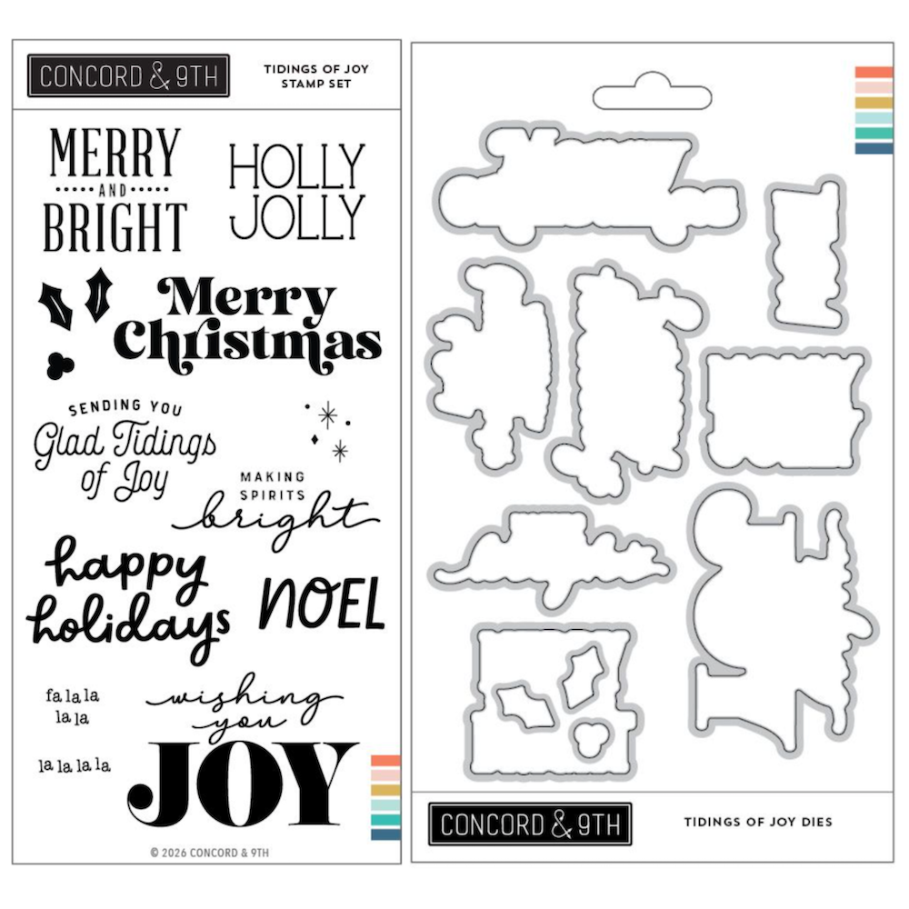 Concord & 9th Tidings of Joy Stamps and Dies Bundle
