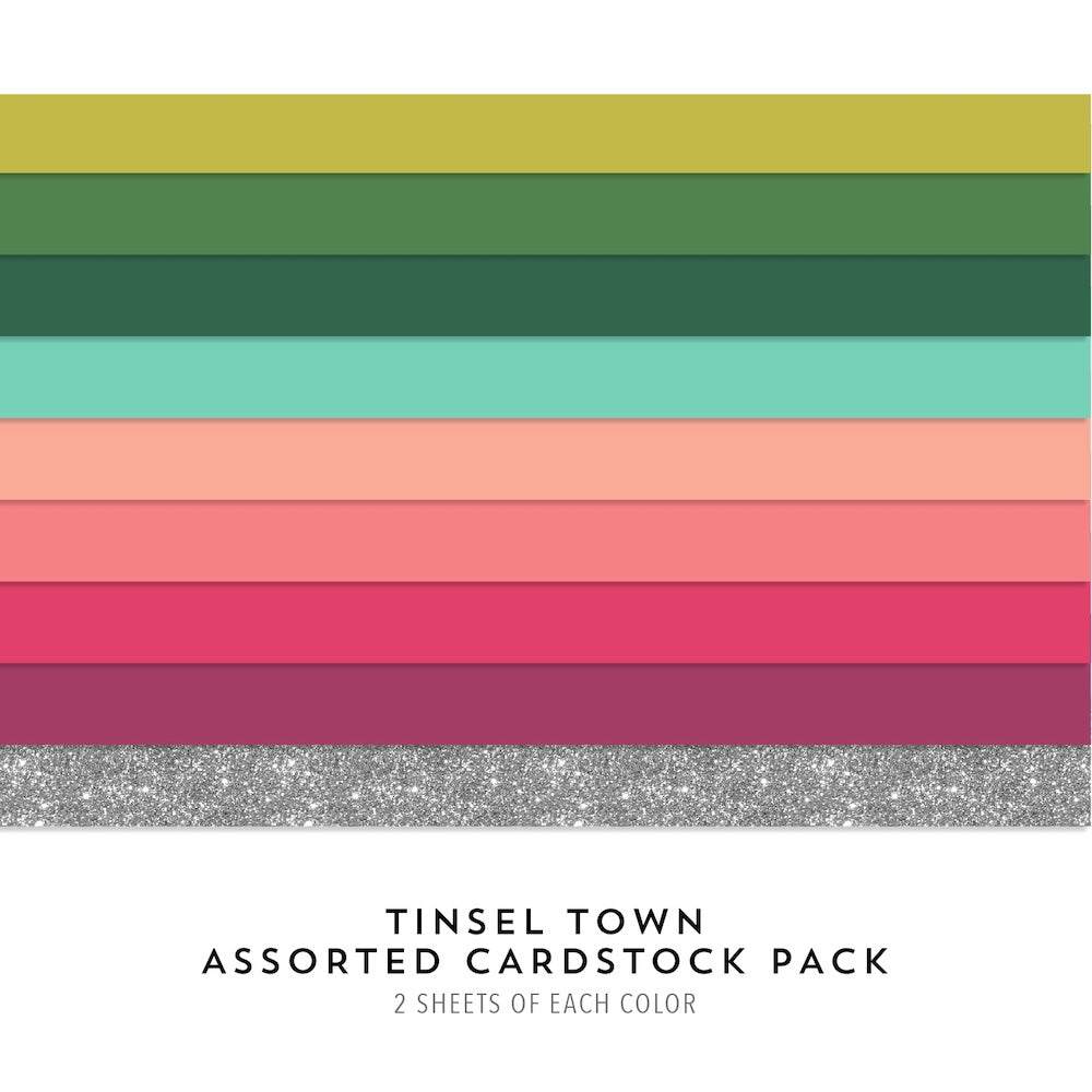 Concord & 9th Tinsel Town Assorted Cardstock Pack 13094
