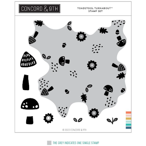 Concord & 9th Toadstool Turnabout Stamp and Die Bundle