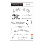 Concord & 9th Toast Time Clear Stamp Set 12835