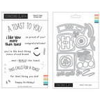 Concord & 9th Toast Time Stamps and Dies Bundle