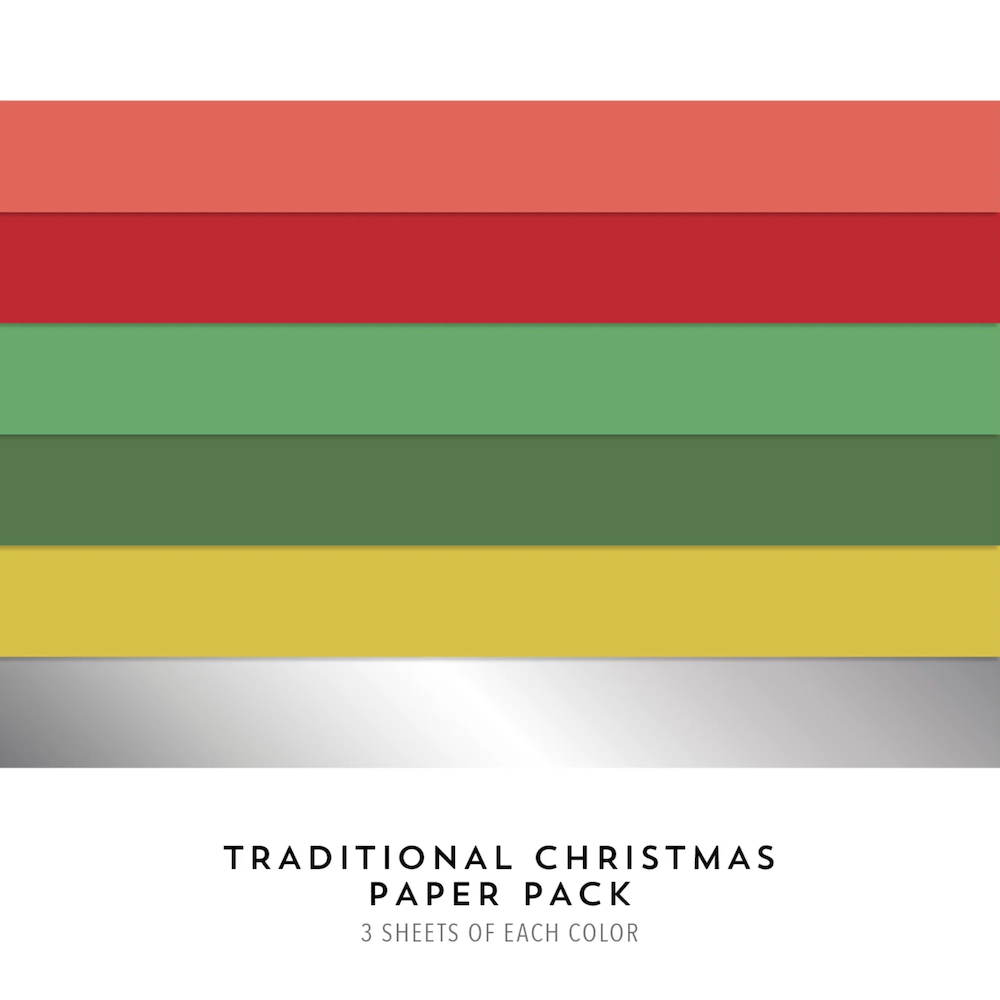 Concord & 9th Traditional Christmas Assorted Cardstock Pack 12643