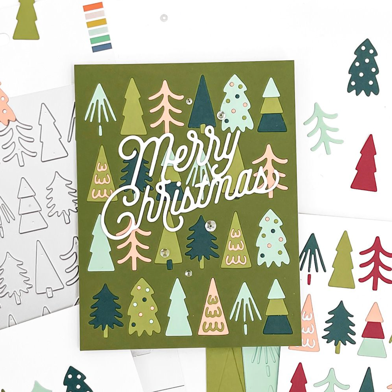 Concord & 9th Tree Lot Inlay Die Set 12228 merry