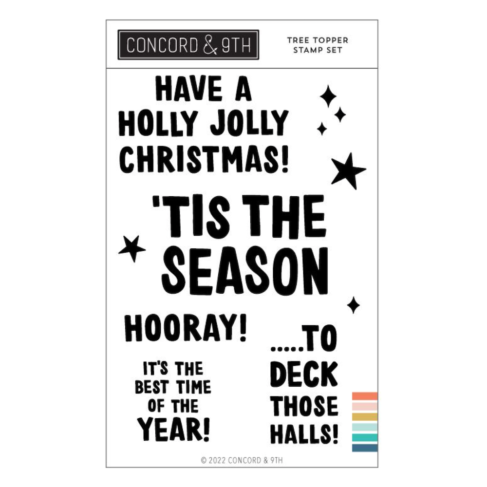 Concord & 9th Tree Topper Clear Stamp Set 12229
