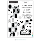 Concord & 9th Triple-Step Happy Day Clear Stamp Set 12402
