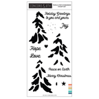 Concord & 9th Triple-step Evergreen Clear Stamp Set 12601