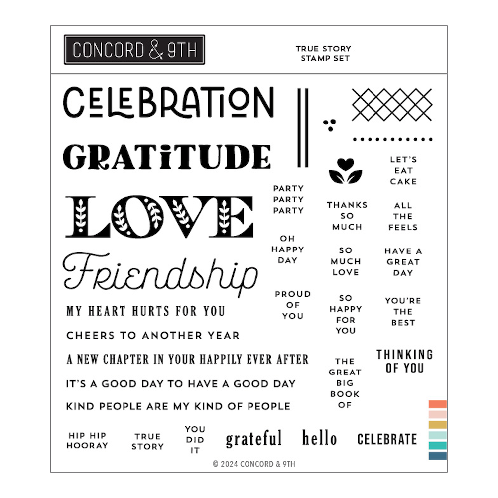 Concord & 9th True Story Clear Stamp Set 12312 v