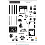 Concord & 9th Very Merry Gallery Clear Stamp Set 13065