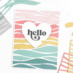 Concord & 9th Wavy Card Front Die 12784 hello