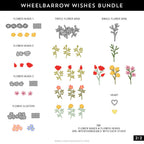 Concord & 9th Wheelbarrow Wishes Stamps and Dies Bundle Detailed Image