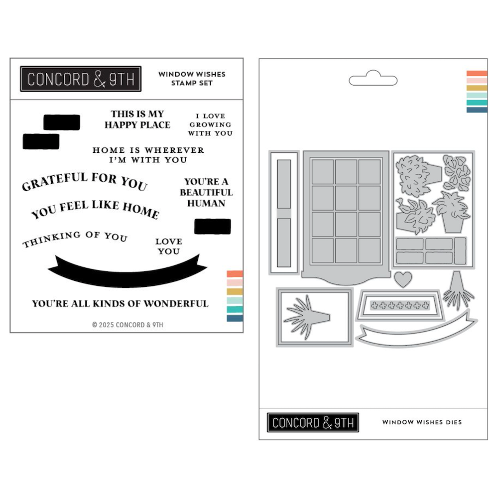 Concord & 9th Window Wishes Stamp and Die Bundle