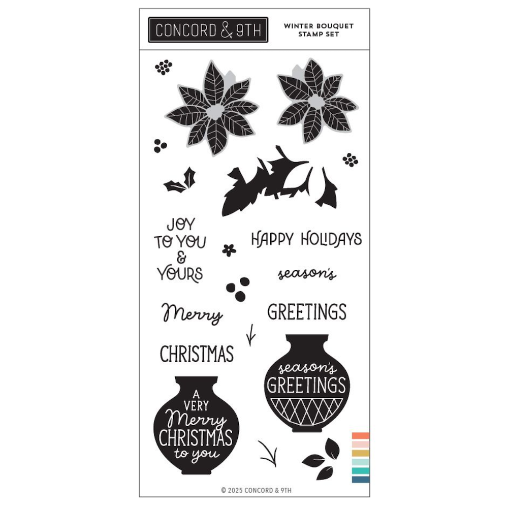 Concord & 9th Winter Bouquet Clear Stamp Set 12604