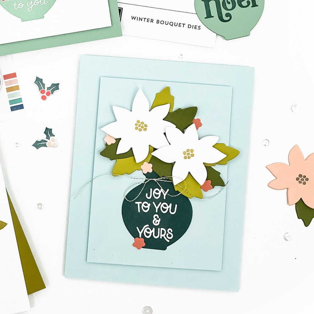 Concord & 9th Winter Bouquet Clear Stamp Set 12604 joy