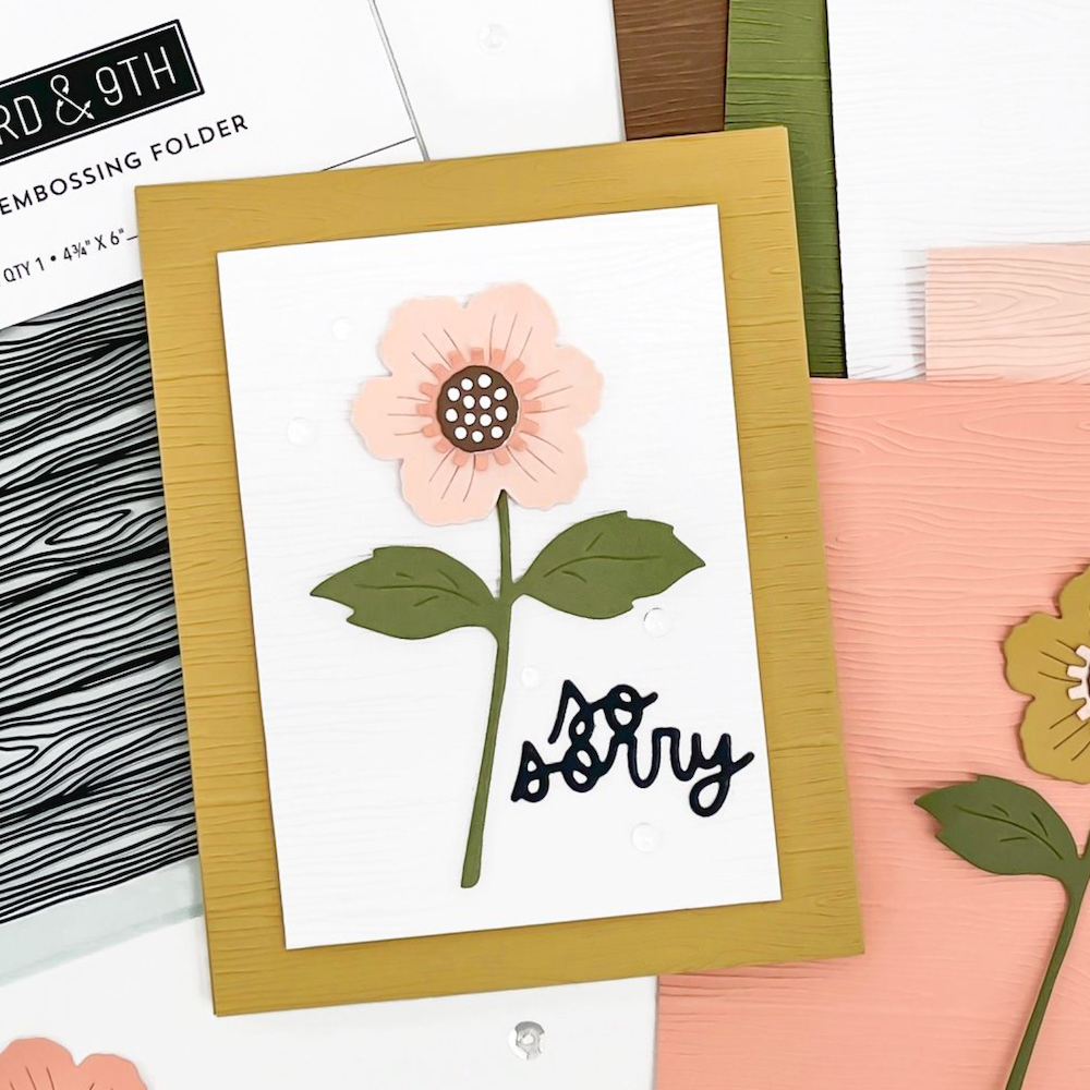 Concord & 9th Wood Slat Embossing Folder 12334 sorry