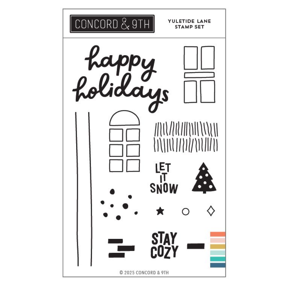 Concord & 9th Yuletide Lane Clear Stamp Set 12607