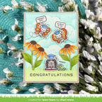 Congratulations card with large blossoms card for graduate